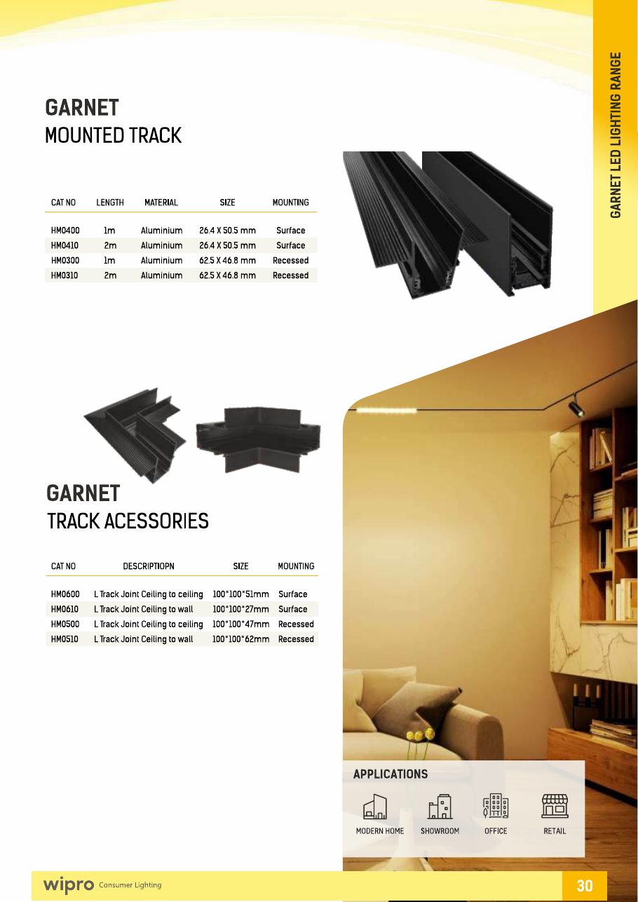 Garnet Magnetic Track & Pendant Heads